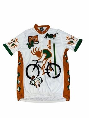 VTG Performance Graphic Cycling Jersey Adult XL Lizard Southwestern 80s